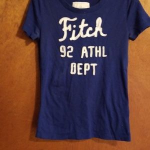 Royal blue size S A&F logo T.  Never worn